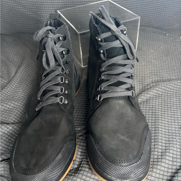 Sorel Men\'s OutDry Waterproof Black Leather Ankeny II Mid Hiking Boot main image 7